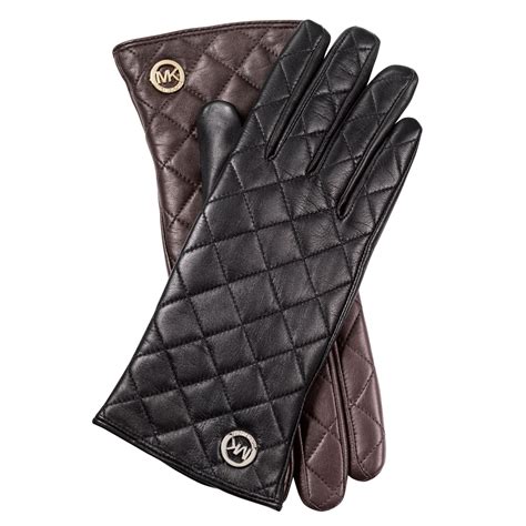 michael kors leather gloves zipper|Michael Kors leather gloves women.